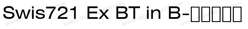 Swis721 Ex BT in B字体转换